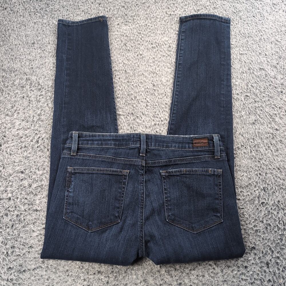 Paige Jeans Women 30 Blue Stretch Slim Fit Denim Preppy Skyline Ankle Peg Casual